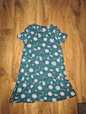 Gudrun Sjoden grünes geblümtes Kleid Gr. S Stretch