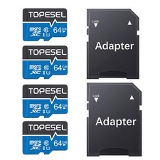 4x 64GB Micro SD Card C10 Micro SDHC Memory Card TF Card U1 For Cameras Phone