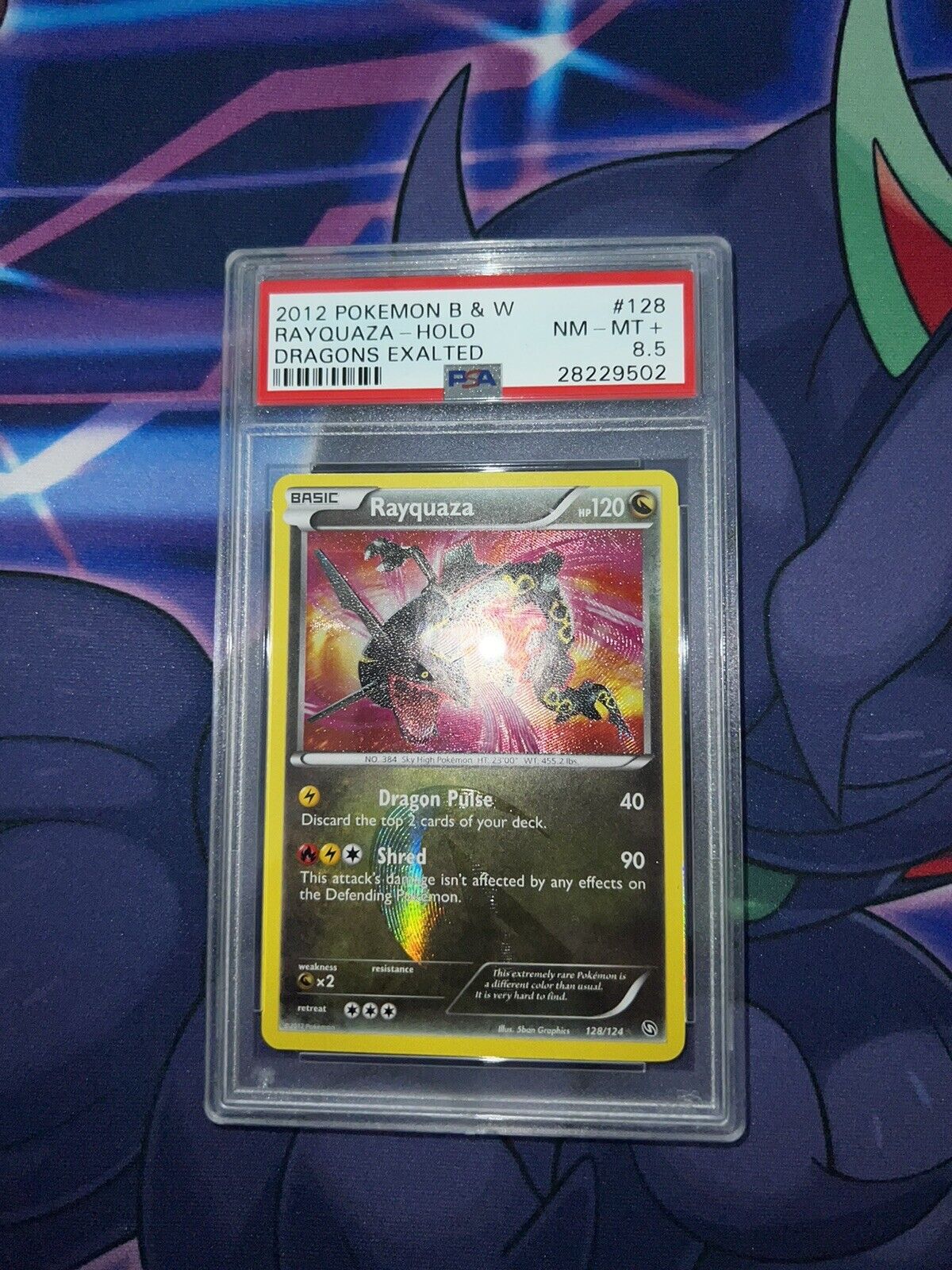 Mavin  SHINY RAYQUAZA 128/124 Secret Ultra Rare Star Pokémon Card Dragons  Exalted NM/M