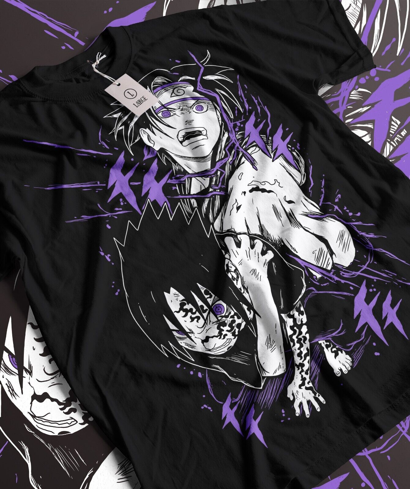 Camiseta T-Shirt Shisui Uchiha Anime Narut'o Mangá Algodão - Branco