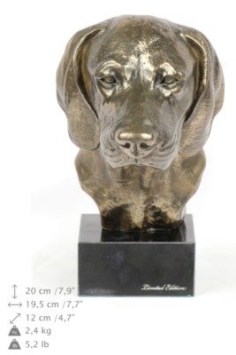 Dogue de Bordeaux, statue miniature / buste de chien édition limitée