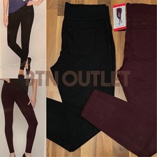 Matty M M or XXL Women's Slub Ponte Pants Pull On Stretch Legging Back Pockets