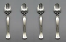 Oneida Stainless Flatware - MOD - Teaspoons - Set of FOUR * Circa 2000