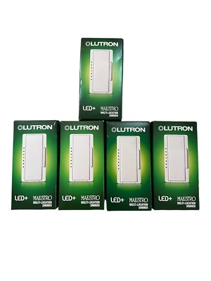NEW Lutron Maestro 3 Way Multi Dimmer (MACL-153MR-WH) LED Multiple Pack Options