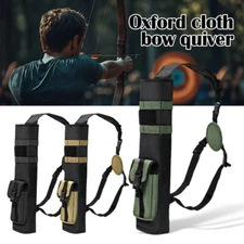 Archery Lightweight Back Arrow Quiver Dual Use Foldable Compact Hip Arrows Bag