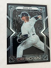 SHANE BAZ 2022 Panini Chronicles Baseball Obsidian Carolina Blue RC