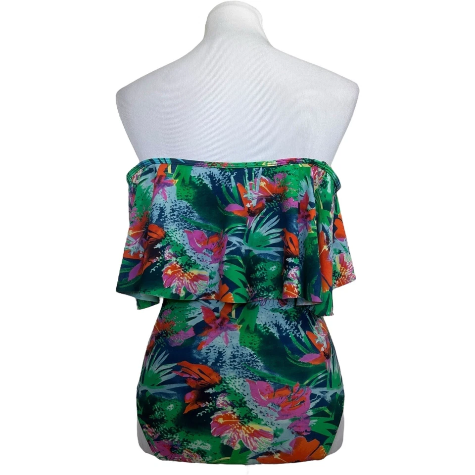 Asos South Beach Womens Sz 10 One Piece Swim Suit Bathing Suit Flutter - Image 4 of 4