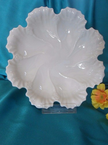 vintage lenox oyster shell scalloped candy dish nut bowl blue
