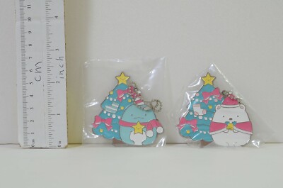 San-X Sumikko Gurashi Set Metal Charm Ornament Keychain Japan #A409