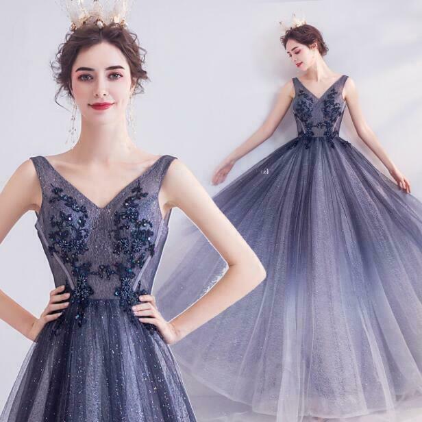 Gorgeous VNeck Sleeveless Dreamlike Princess Fairy Dress Evening Party Prom Gown Gorgeous VNeck Sleeveless Dreamlike Princess Fairy Dress Evening Party Prom Gown