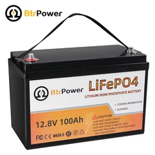 12V 100Ah 50Ah Lithium Battery Deep Cycle LiFePO4 for Solar RV Off-grid