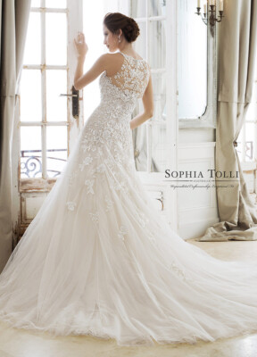 Sophia Tolli ADONIA A line tulle wedding dress | eBay