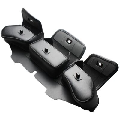 3 Pocket Windshield Fairing Pouch Bag For Harley Touring Electra Glide 1996-2013