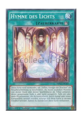 Yu-Gi-Oh! Hymn Of Light Card (MP15-EN107) - Mega Pack 2015 1st Edition Common