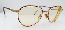 Luxottica Princeton Tortoise Gold Oval Metal Sunglasses Italy FRAMES ONLY