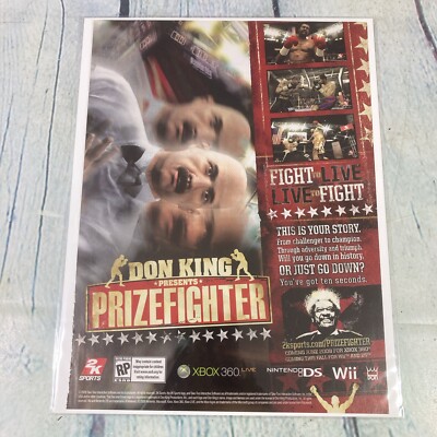 2008 Don King Prizefighter Video Game Print Ad/Poster Promo Art Magazine Page