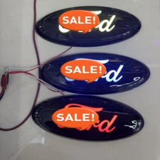 9 inch for ford Truck Oval Black Housing LED Static Light Emblem Badge 