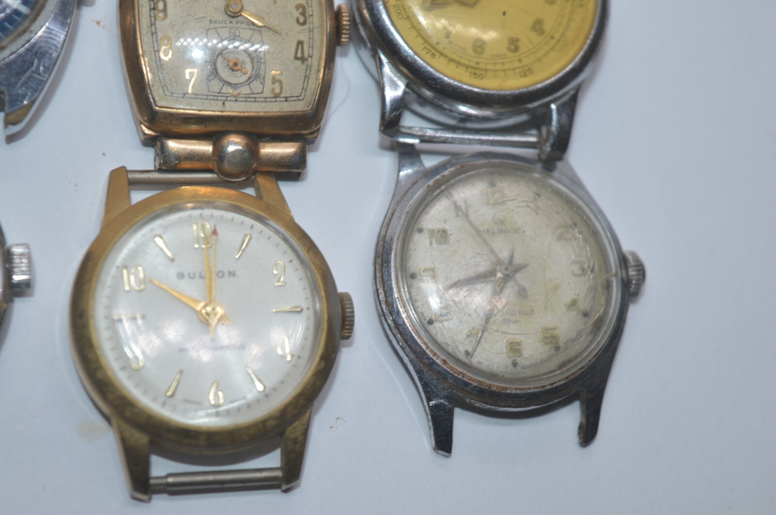 10 VTG Mens wind up watches **HELBROS*BENRUS**LORD ELBAN**TIMEX**BERCO