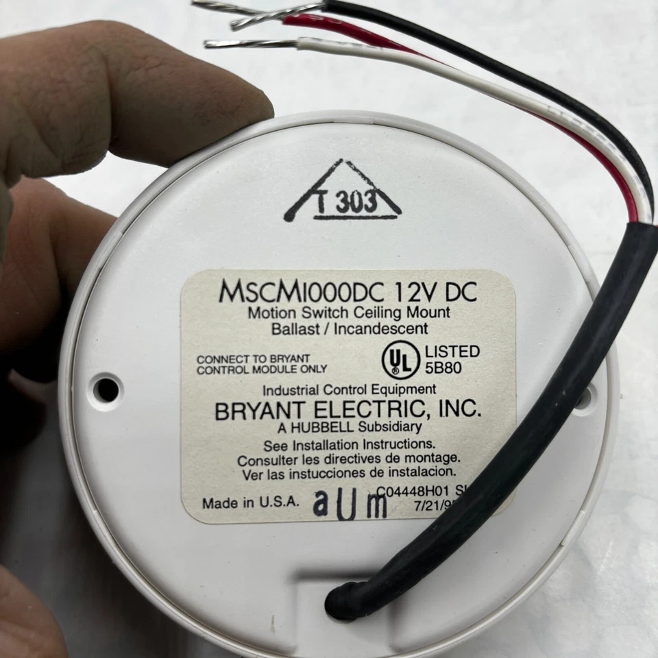 BRYANT MSCM1000-DC MOTION SWITCH ⭐ - Image 2 of 4