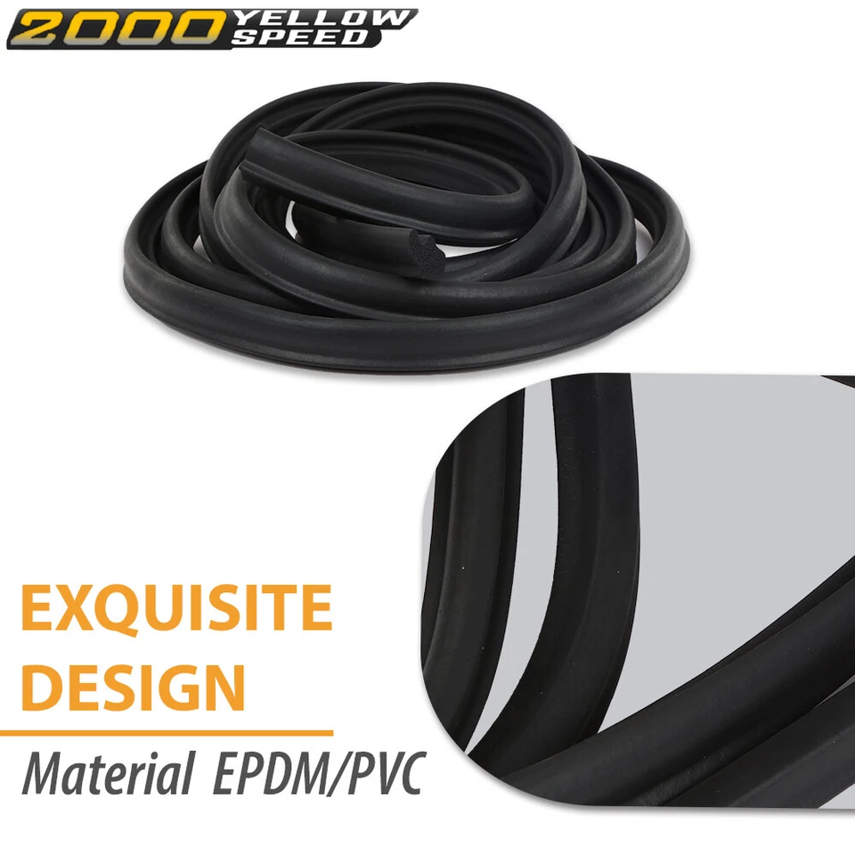 Black Trunk Seal Weatherstrip Soft Rubber Fit For Pontiac Buick Chevy Olds New  Foto 4 de 4
