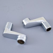 A pair Polished Chrome Clawfoot Bathtub Faucet Adjustable Swing Arm Kba142