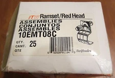 ITW Ramset / Red Head 10EMT08C - 1" EMT Clip For Powder Actuated Tools Box Of 25