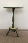 Antique Round Accent Table 22 1/2in.tall X 15 1/2in.wide — photo 5