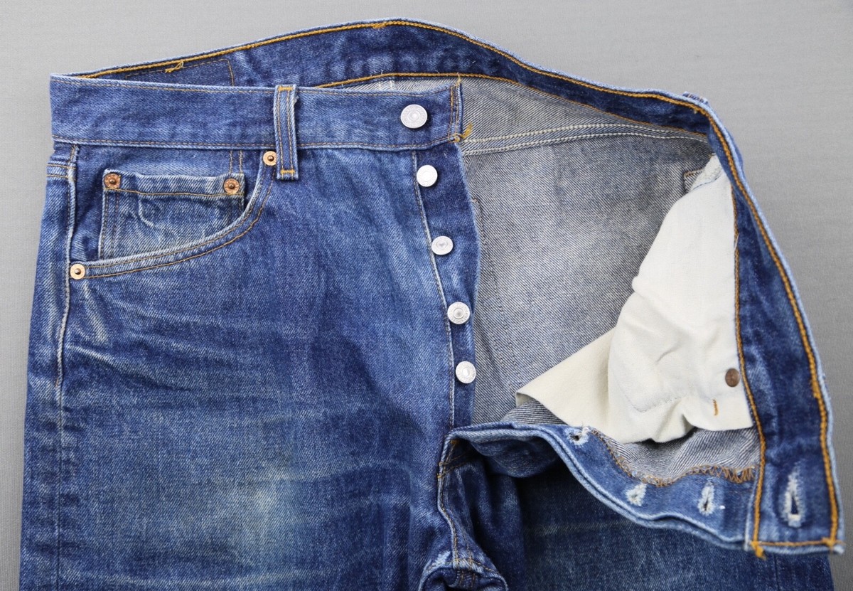 Vintage 1998 Levi's 501 XX Button Fly Jeans Cut Off USA Shrink To