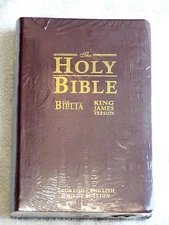 Tagalog English Bible , Old Version, Ang Biblia, King James Version, Im Leather