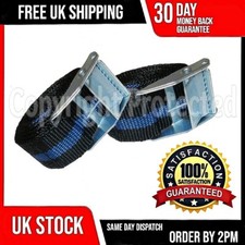 TWO TIE DOWN STRAPS CAM BUCKLE STRONG LUGGAGE ROOF RACK CARGO 25MM X 2.5M LONG