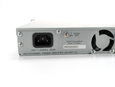 USED TOA DIGITAL POWER AMPLIFIER DA-250F