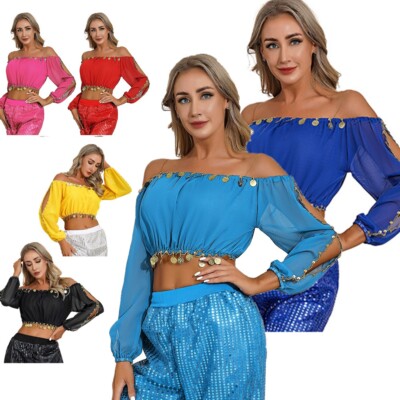 costume off shoulder dance top