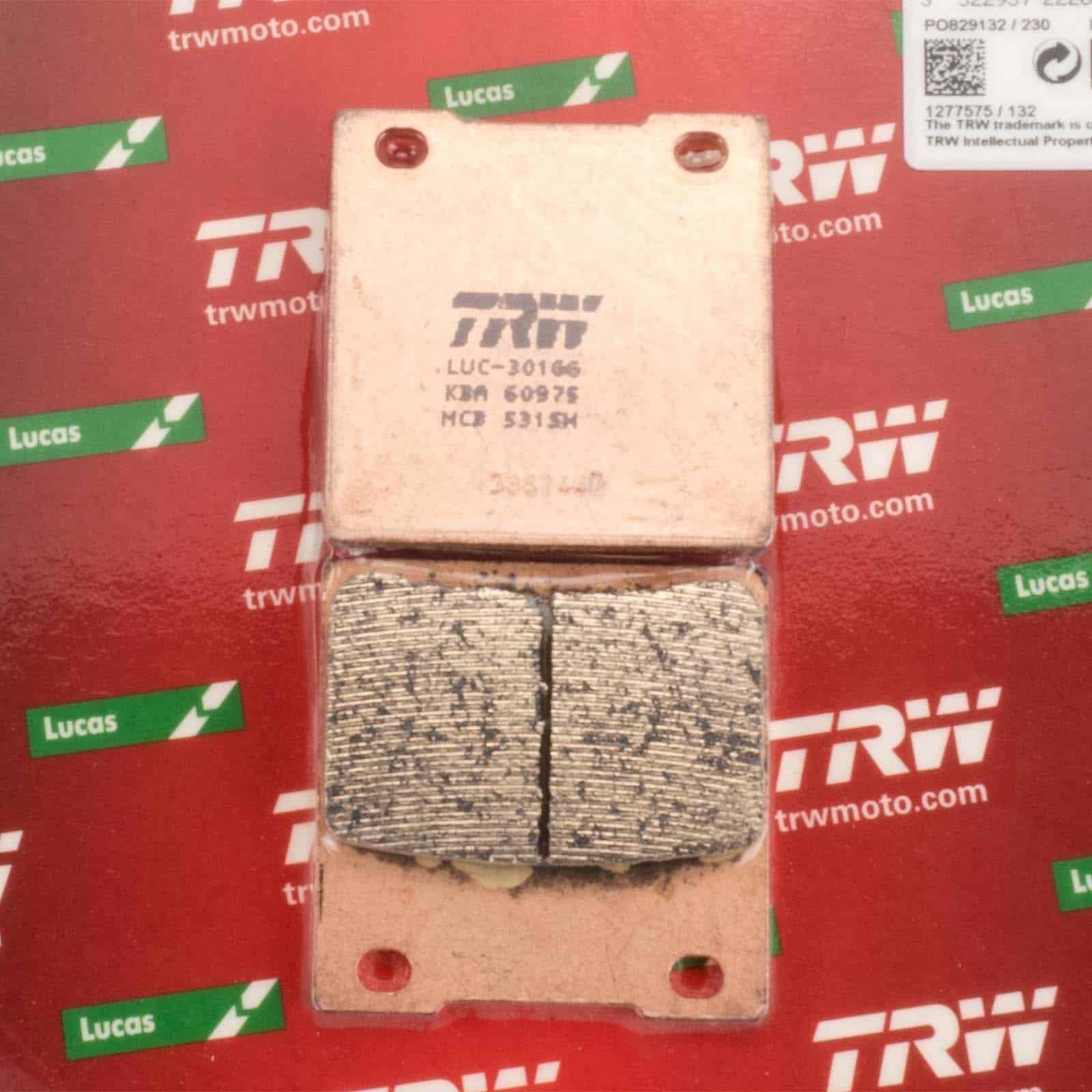 Brake Pads Rear Lucas TRW Sinter MCB531SH