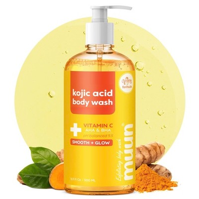 Muun Exfoliating Body Wash - AHA & BHA - Prevent 16.89 Fl Oz (Pack of 1) 