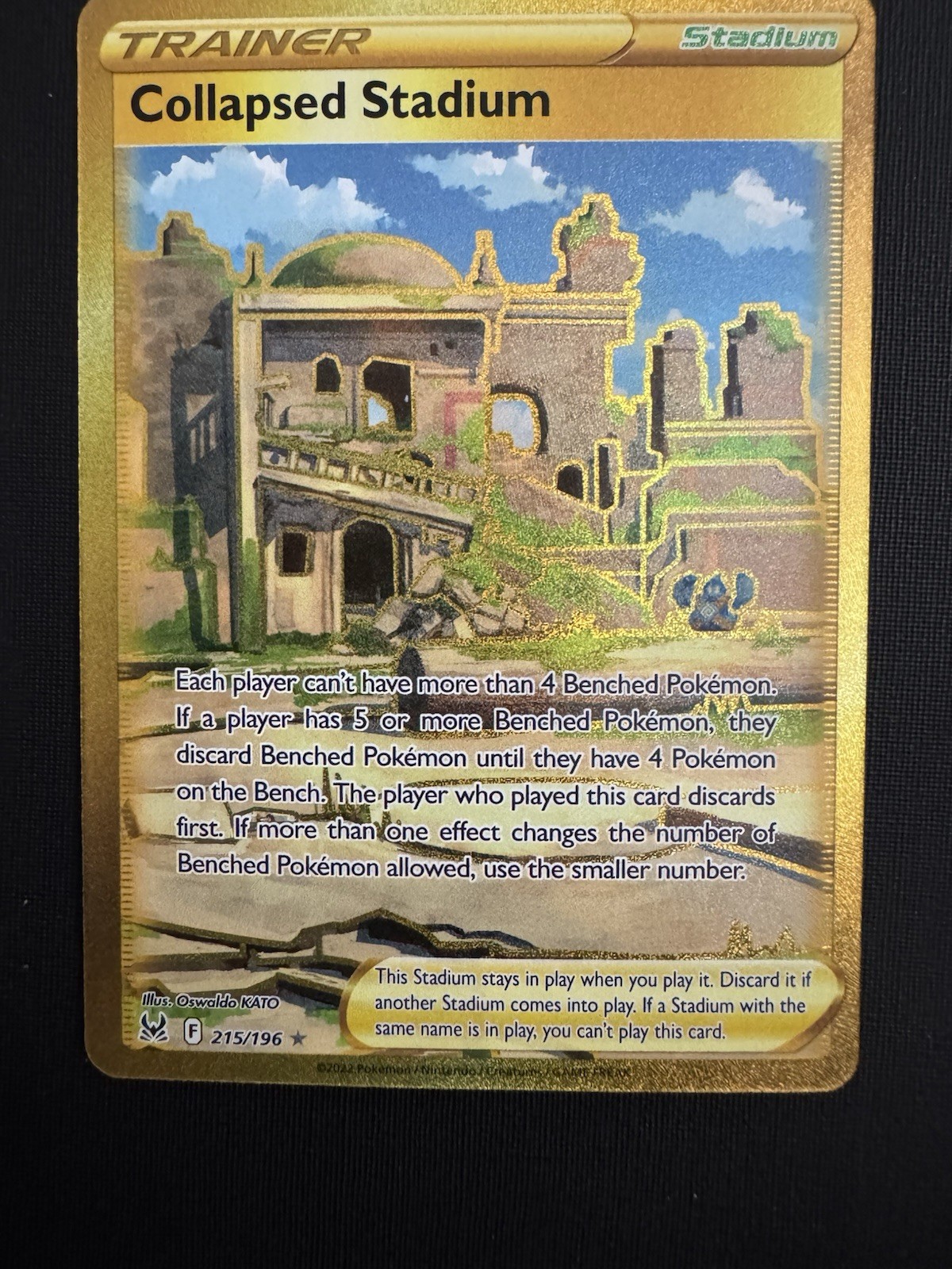 Collapsed Stadium 215/196 Pokemon Lost Origin Near Mint