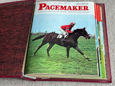 1972 Pacemaker magazines PLUS Binder, 11 of the Year's 12 issues, Mill Reef etc