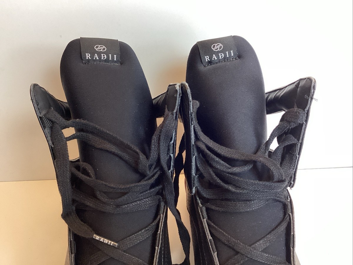 Radii Prism Dolphin Ice High Top Sneakers Leather Straps Buckle Mens 10.5 Radii High Top Prism Black Leather Straps Black Shoes Mens  main image 3