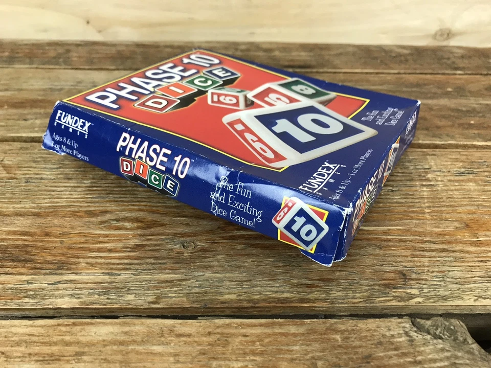 Vintage Phase 10 Dice Game Fundex 1998 Complete Sealed Dice - Image 2 of 4