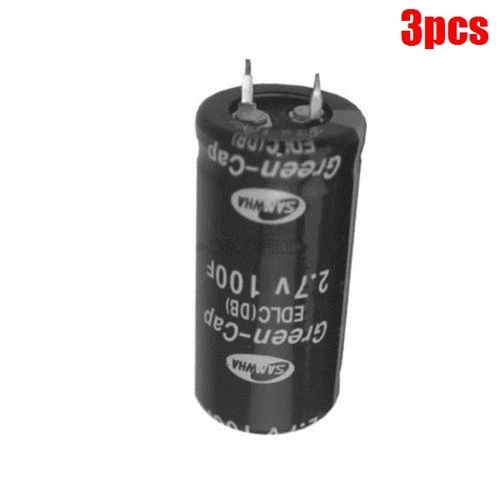 3Pcs Super Capacitor 2.7V100F Ultra Capacitor Farad Capacitor 2.7V 100F it