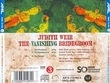 JUDITH WEIR: THE VANISHING BRIDEGROOM NEW CD