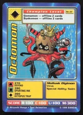 Bandai 1999 Digimon Digi Battle #St-37 Octomon Lightly Played