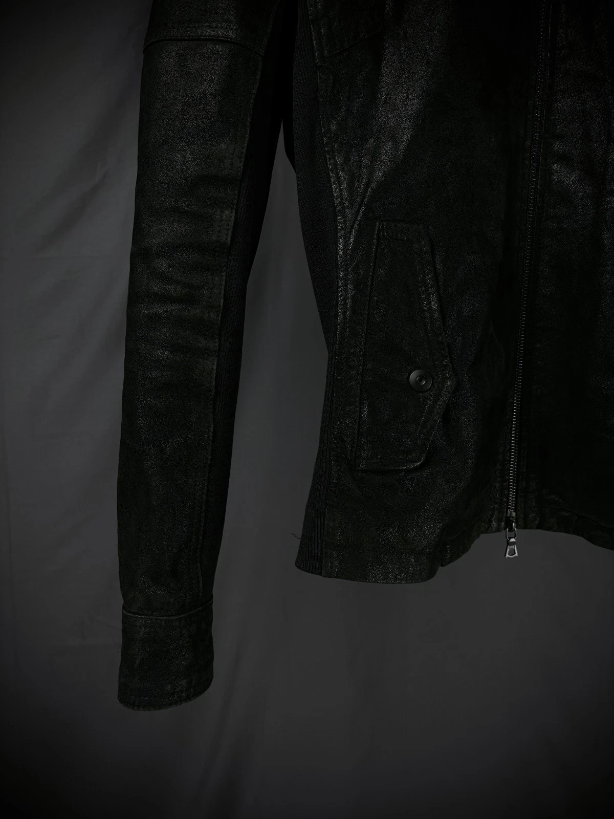 No ID Japanese Brand Hybrid Leather Bono Jacket image 3