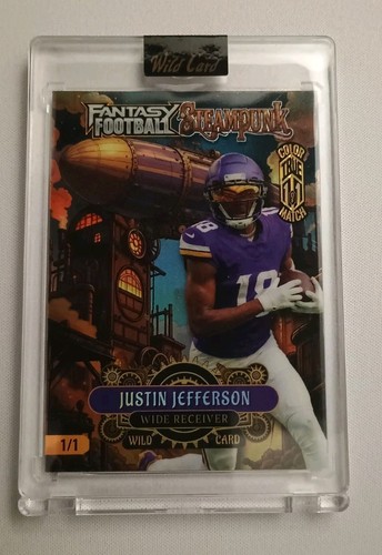 2026 Wild Card Steampunk - Justin Jefferson - Zeppelin True 1/1 Color Match
