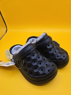Joybees Varsity Lined Clog Kids Size 9 Childrens Black **NEW**