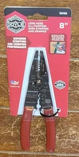 DOYLE 8" Long Nose All-Purpose Wire Stripper and Crimper - Item #59155