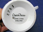 Lovely Queen Anne Tea Cup & Saucer - Yellow & Purple Flowers Bone China England — photo 6