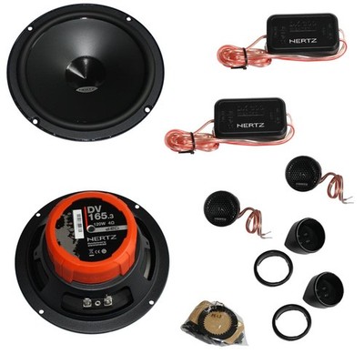 HERTZ DSK 165.3 Dieci 16cm 2-Wege Lautsprecher System Kompo 160W V-Cone Auto