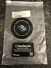 Utah Mammoth - Boston Bruins - 10/19/25 - Game Used Tracker Puck