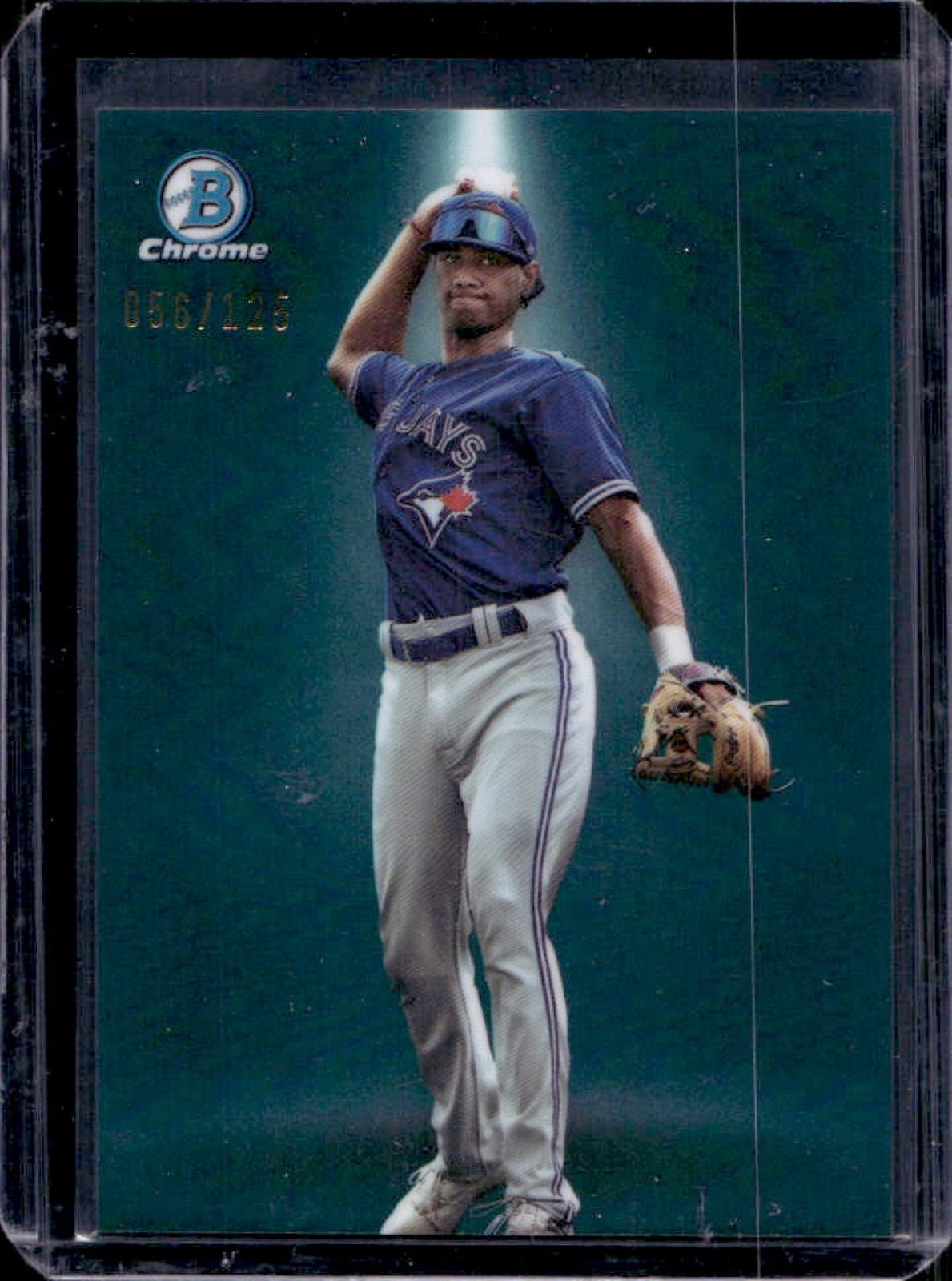 2024 Bowman Arjun Nimmala Spotlights Aqua Refractor #56/125 Blue Jays