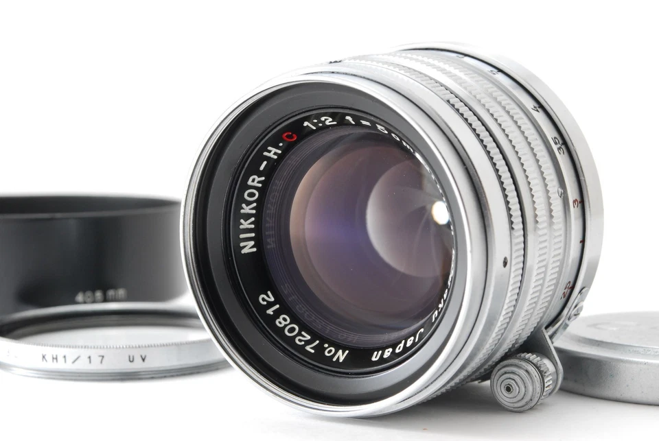 【N MINT+++】Nikon H C 5cm 50mm f/2 L39 LTM Leica L Screw Mount Lens - Image 2 of 4